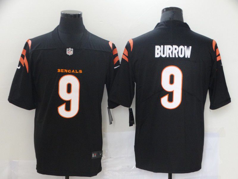 Men Cincinnati Bengals #9 Burrow Black Nike Vapor Untouchable Limited 2021 NFL Jersey->cincinnati bengals->NFL Jersey